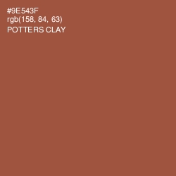 #9E543F - Potters Clay Color Image